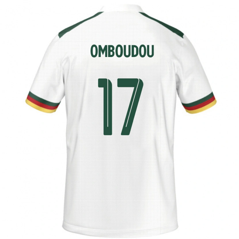 Danxen Mujer Camiseta Camerún Brigitte Omboudou #17 Blanco 2ª Equipación 24-26 La Camisa México