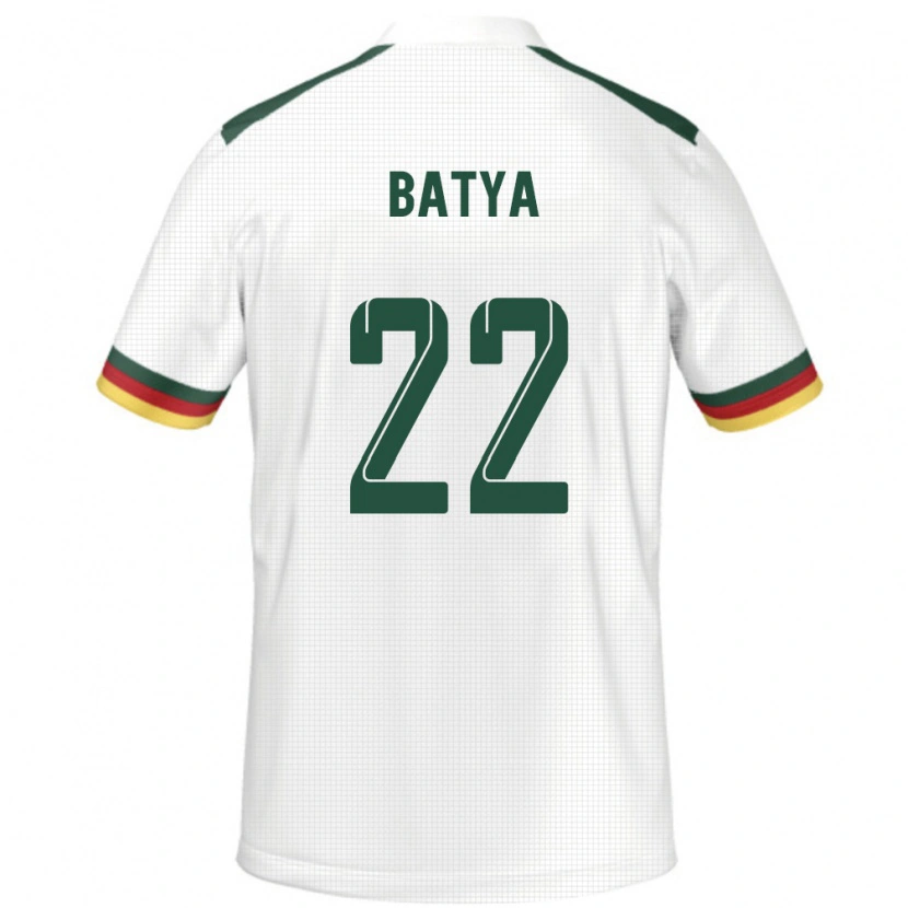 Danxen Mujer Camiseta Camerún Michaela Batya #22 Blanco 2ª Equipación 24-26 La Camisa México