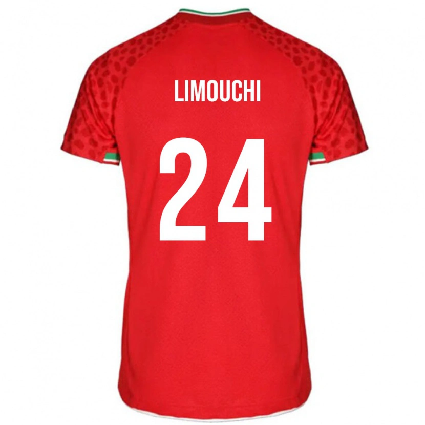 Danxen Mujer Camiseta Irán Mehdi Limouchi #24 Rojo 2ª Equipación 24-26 La Camisa México