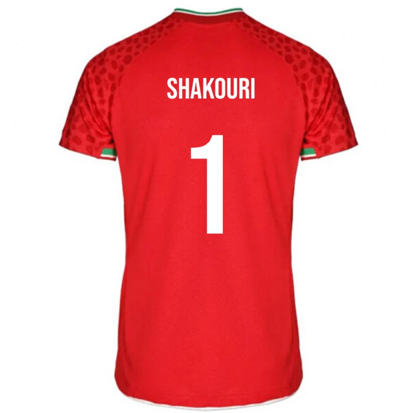 Danxen Mujer Camiseta Irán Arsha Shakouri #1 Rojo 2ª Equipación 24-26 La Camisa México