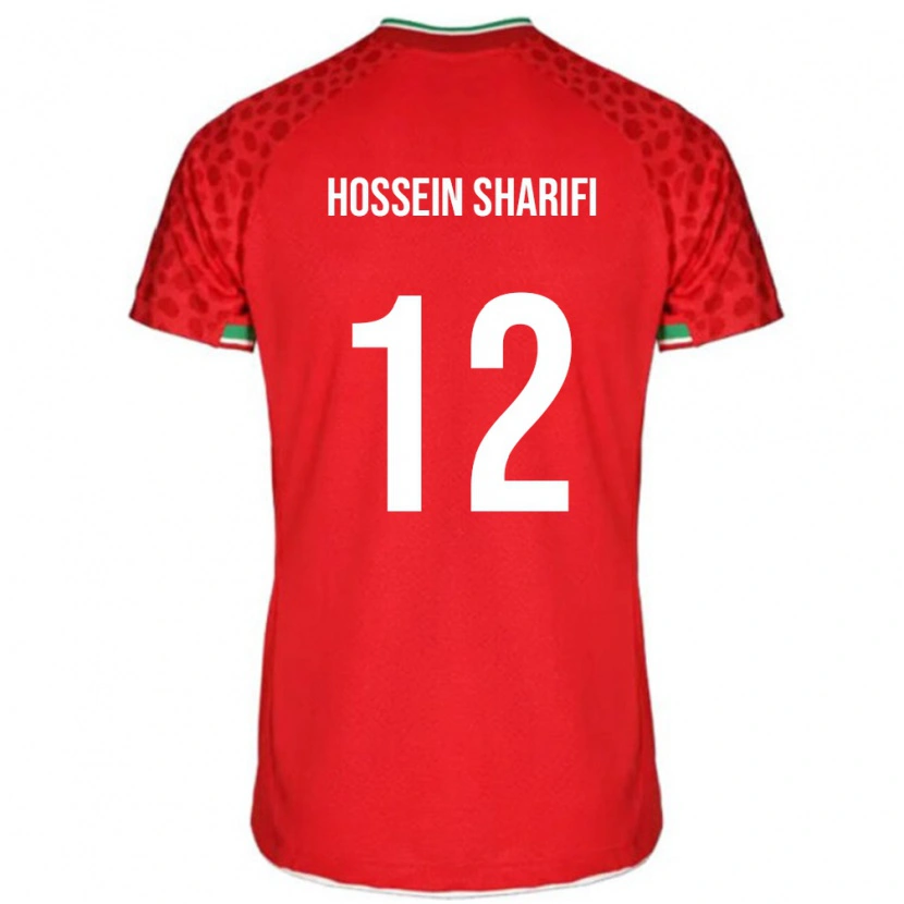 Danxen Mujer Camiseta Irán Mohammad Hossein Sharifi #12 Rojo 2ª Equipación 24-26 La Camisa México