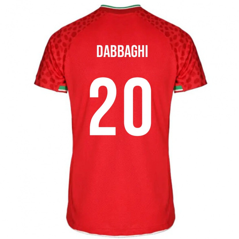 Danxen Mujer Camiseta Irán Hajar Dabbaghi #20 Rojo 2ª Equipación 24-26 La Camisa México