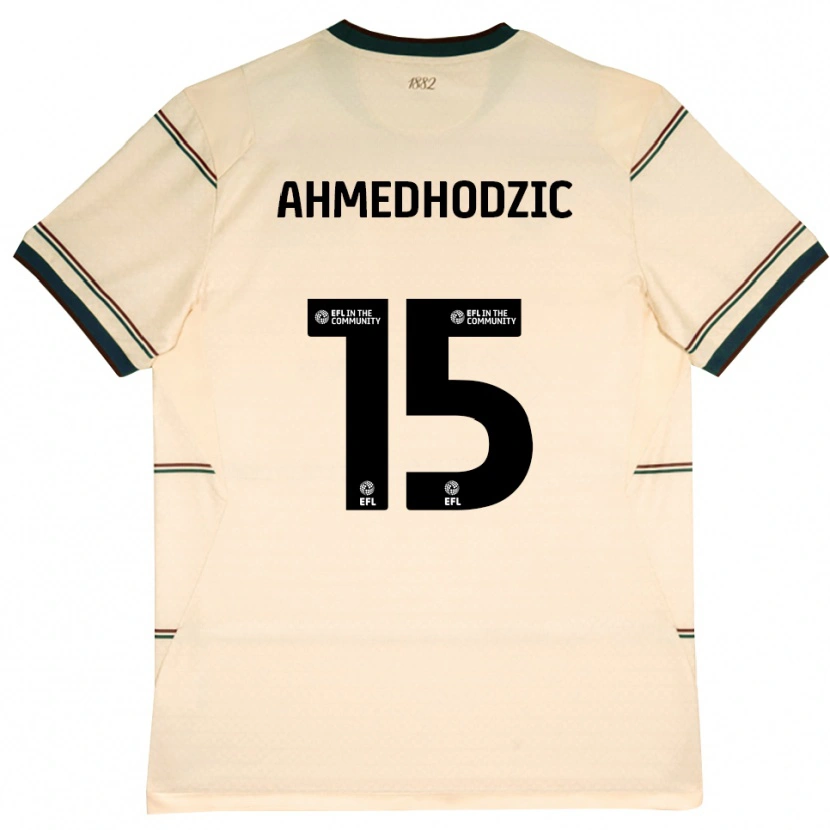 Danxen Mujer Camiseta Anel Ahmedhodzic #15 Beige Borgoña 2ª Equipación 2026/27 La Camisa México