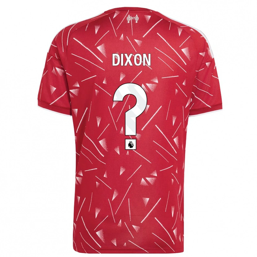 Danxen Mujer Camiseta Joseph Dixon #0 Blanco Rojo 1ª Equipación 2026/27 La Camisa México