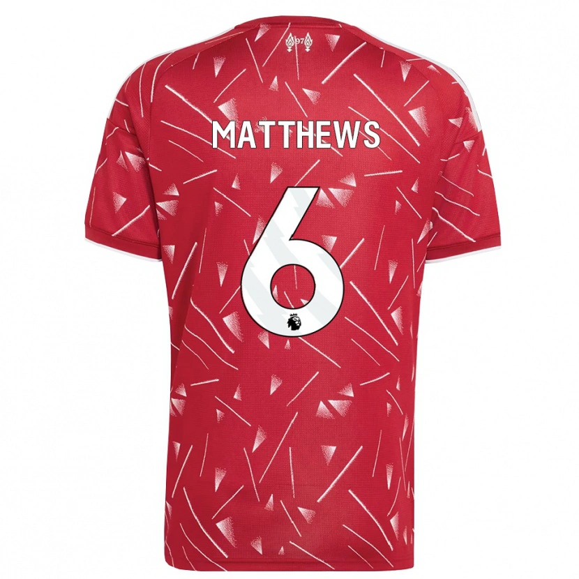 Danxen Mujer Camiseta Jasmine Matthews #6 Blanco Rojo 1ª Equipación 2026/27 La Camisa México