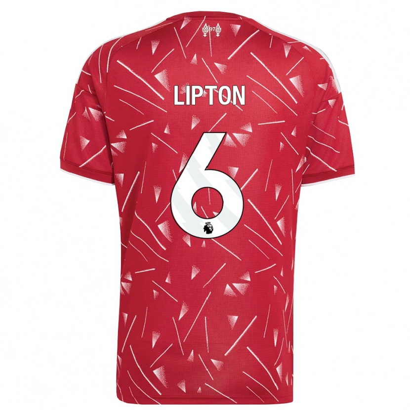 Danxen Mujer Camiseta Joe Lipton #6 Blanco Rojo 1ª Equipación 2026/27 La Camisa México