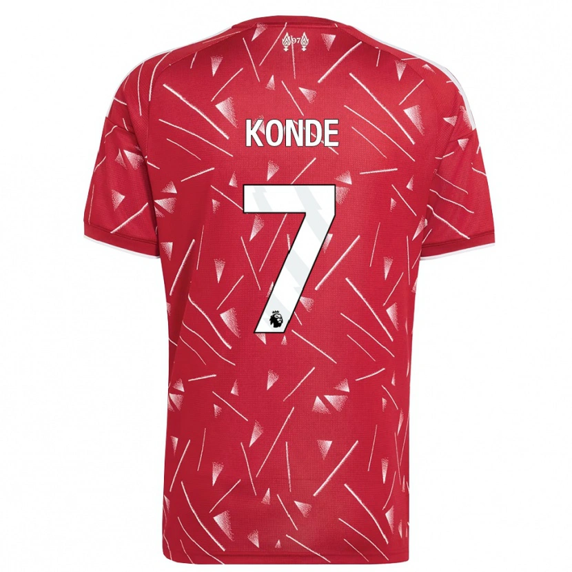 Danxen Mujer Camiseta Isaac Konde #7 Blanco Rojo 1ª Equipación 2026/27 La Camisa México