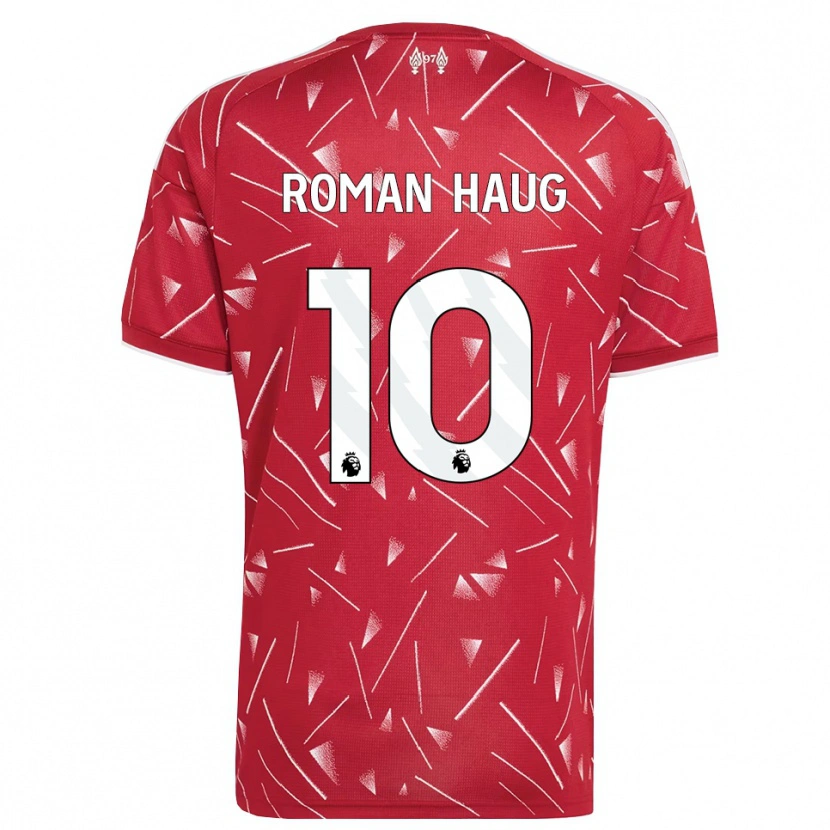 Danxen Mujer Camiseta Sophie Román Haug #10 Blanco Rojo 1ª Equipación 2026/27 La Camisa México