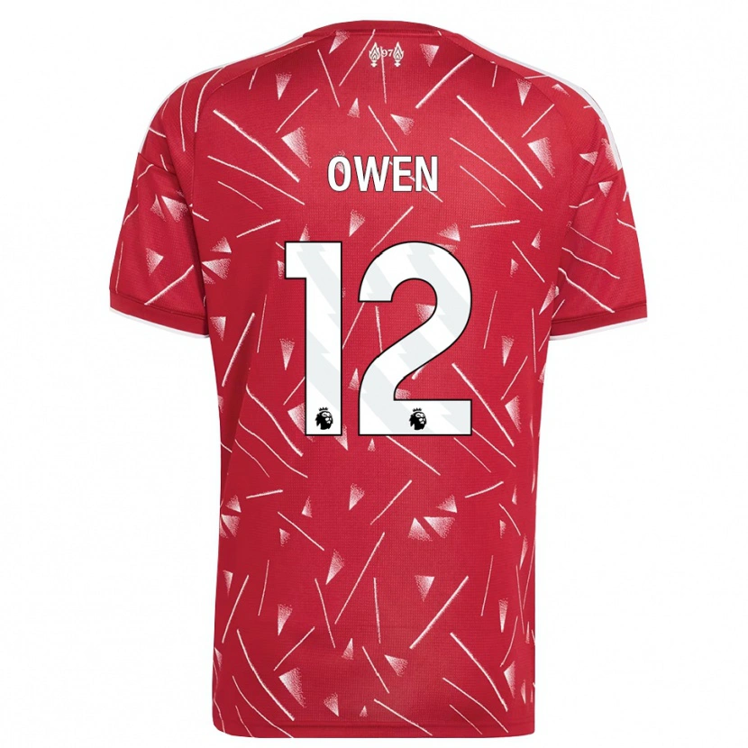 Danxen Mujer Camiseta Harvey Owen #12 Blanco Rojo 1ª Equipación 2026/27 La Camisa México