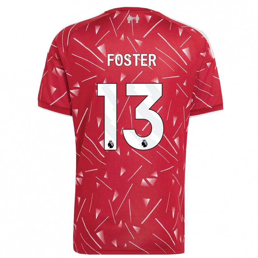 Danxen Mujer Camiseta Rylee Foster #13 Blanco Rojo 1ª Equipación 2026/27 La Camisa México