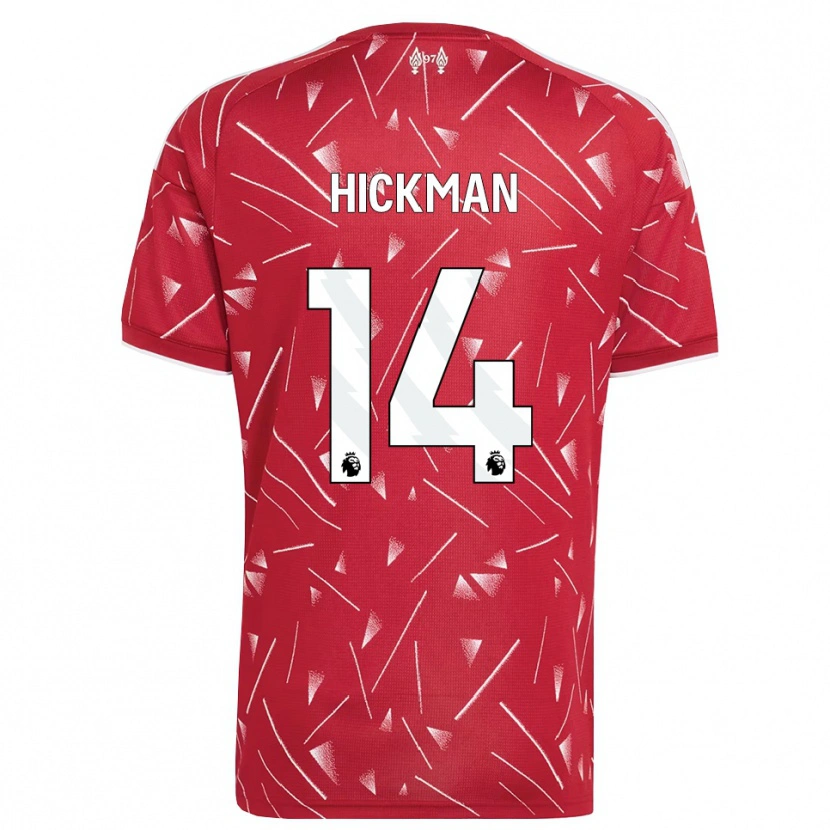 Danxen Mujer Camiseta Ellis Hickman #14 Blanco Rojo 1ª Equipación 2026/27 La Camisa México