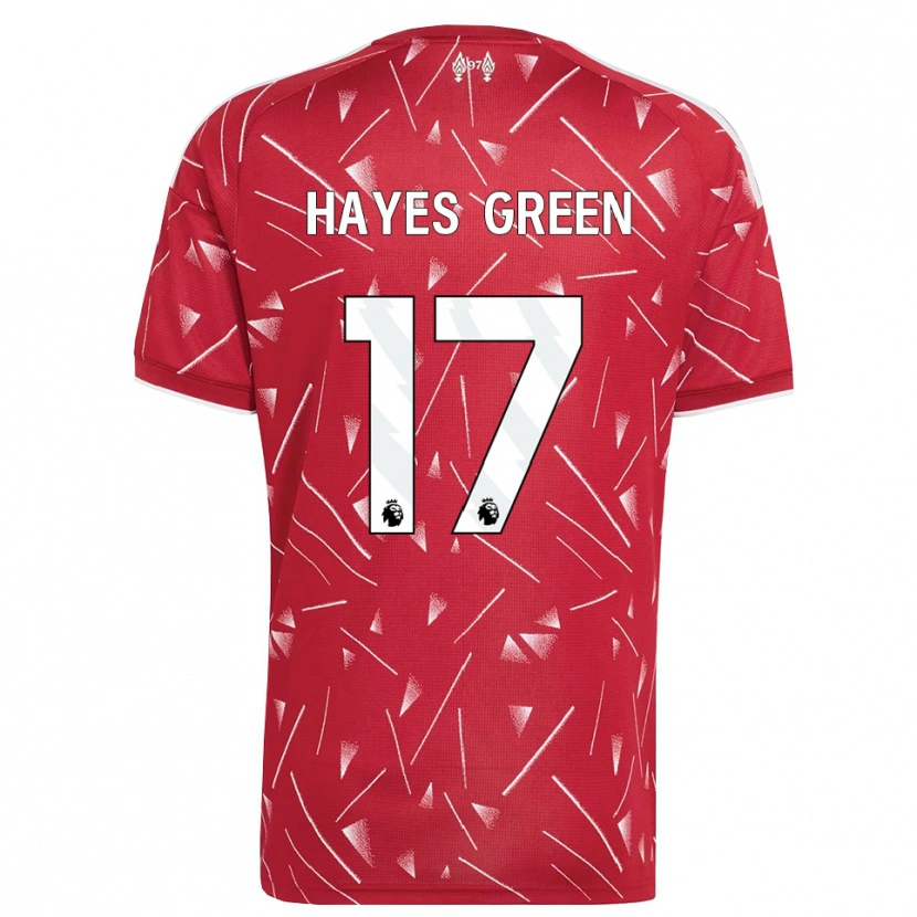 Danxen Mujer Camiseta Charlie Hayes-Green #17 Blanco Rojo 1ª Equipación 2026/27 La Camisa México