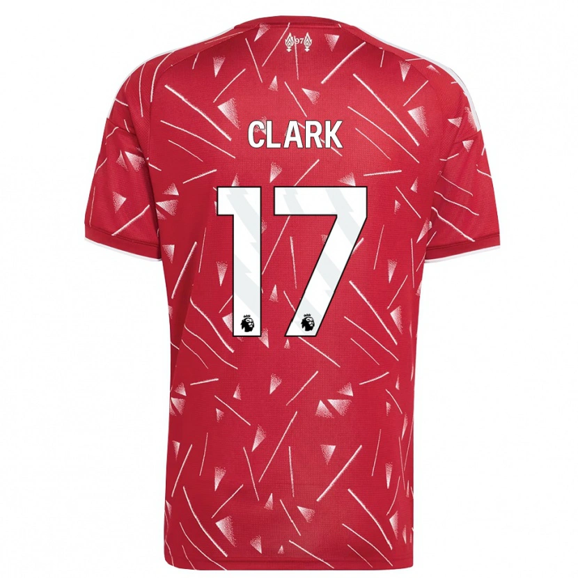 Danxen Mujer Camiseta Jenna Clark #17 Blanco Rojo 1ª Equipación 2026/27 La Camisa México