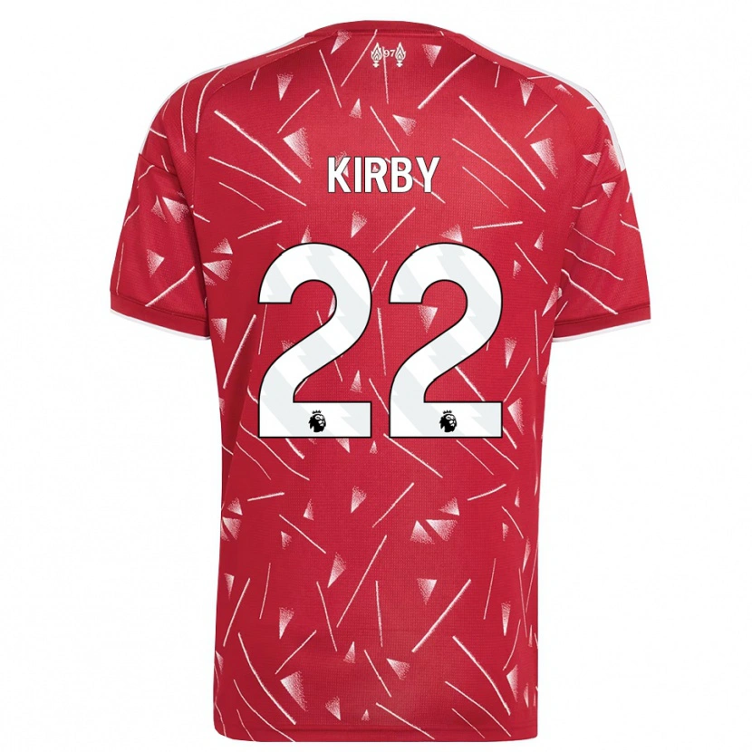 Danxen Mujer Camiseta Faye Kirby #22 Blanco Rojo 1ª Equipación 2026/27 La Camisa México