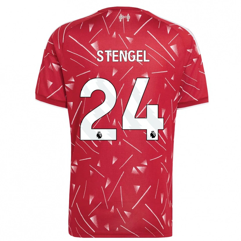 Danxen Mujer Camiseta Katie Stengel #24 Blanco Rojo 1ª Equipación 2026/27 La Camisa México