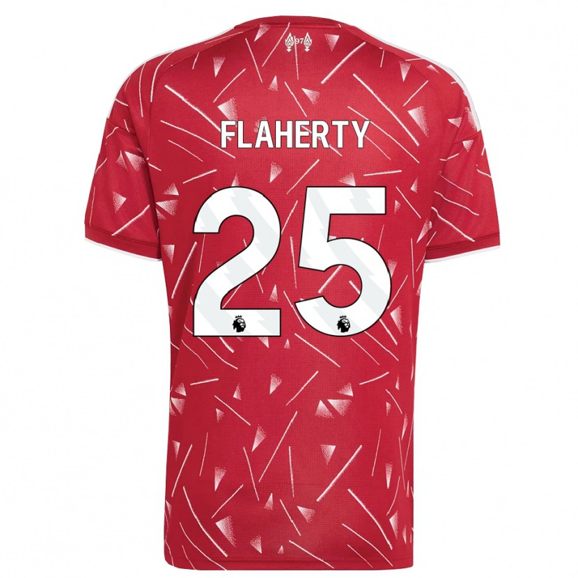 Danxen Mujer Camiseta Gilly Flaherty #25 Blanco Rojo 1ª Equipación 2026/27 La Camisa México