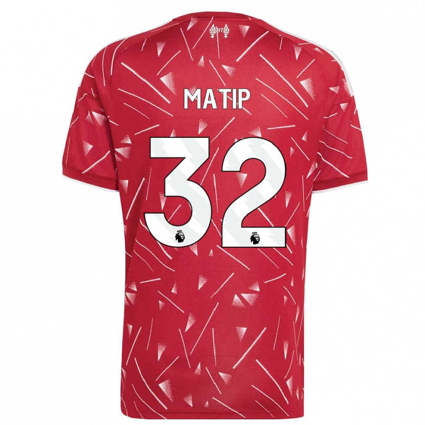 Danxen Mujer Camiseta Joel Matip #32 Blanco Rojo 1ª Equipación 2026/27 La Camisa México