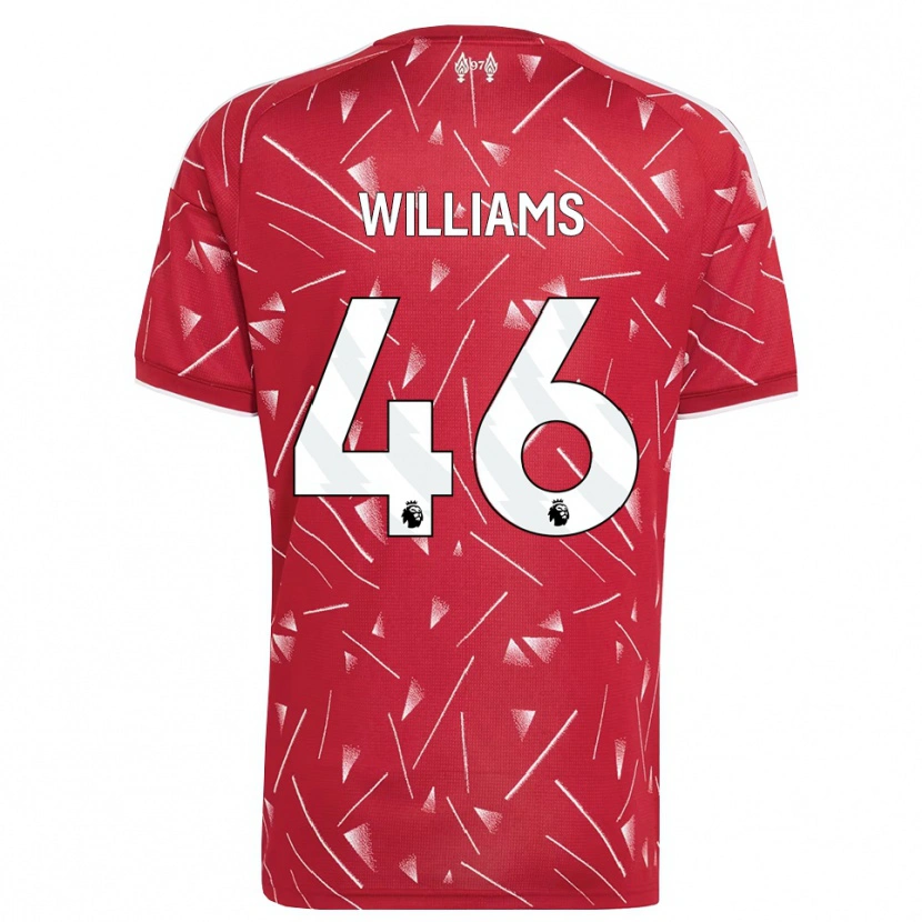 Danxen Mujer Camiseta Rhys Williams #46 Blanco Rojo 1ª Equipación 2026/27 La Camisa México