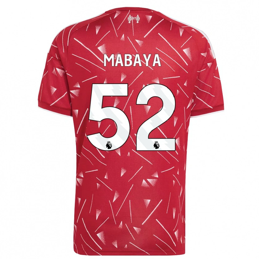 Danxen Mujer Camiseta Isaac Mabaya #52 Blanco Rojo 1ª Equipación 2026/27 La Camisa México