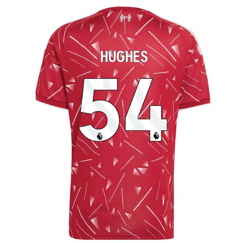 Danxen Mujer Camiseta Liam Hughes #54 Blanco Rojo 1ª Equipación 2026/27 La Camisa México