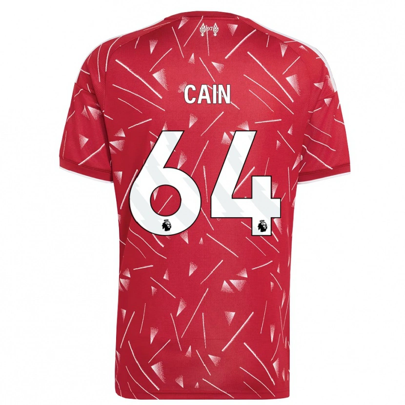 Danxen Mujer Camiseta Jake Cain #64 Blanco Rojo 1ª Equipación 2026/27 La Camisa México