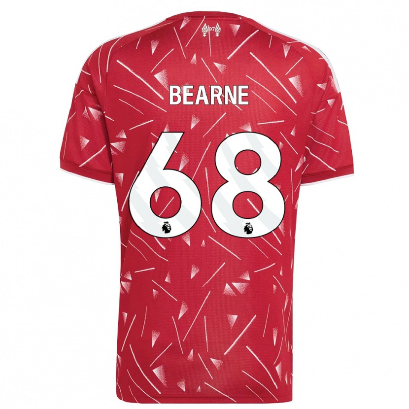 Danxen Mujer Camiseta Jack Bearne #68 Blanco Rojo 1ª Equipación 2026/27 La Camisa México