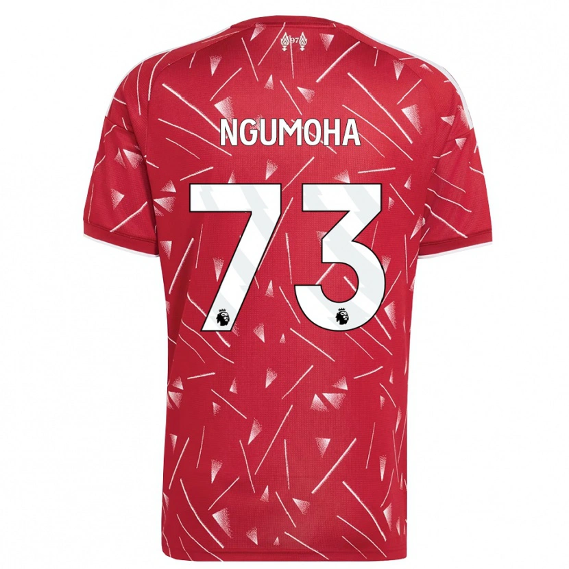 Danxen Mujer Camiseta Rio Ngumoha #73 Blanco Rojo 1ª Equipación 2026/27 La Camisa México