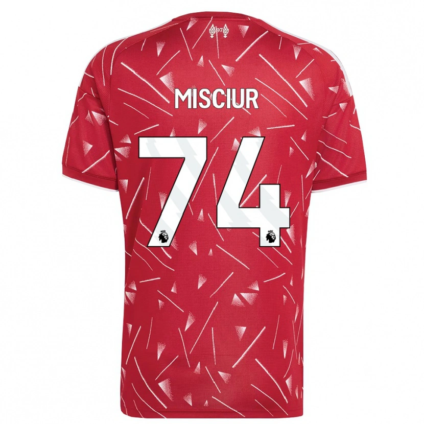 Danxen Mujer Camiseta Kornel Misciur #74 Blanco Rojo 1ª Equipación 2026/27 La Camisa México