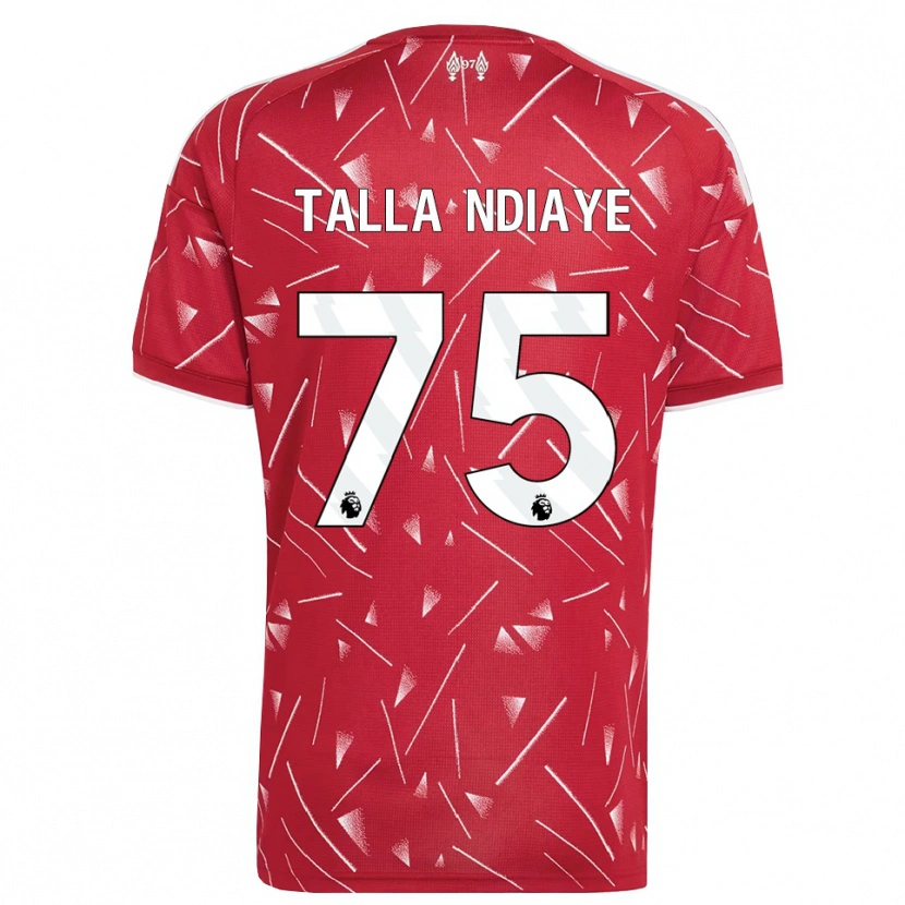Danxen Mujer Camiseta Mor Talla Ndiaye #75 Blanco Rojo 1ª Equipación 2026/27 La Camisa México