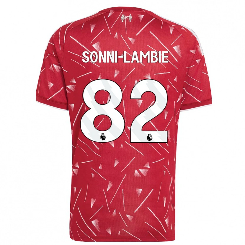 Danxen Mujer Camiseta Joshua Sonni-Lambie #82 Blanco Rojo 1ª Equipación 2026/27 La Camisa México