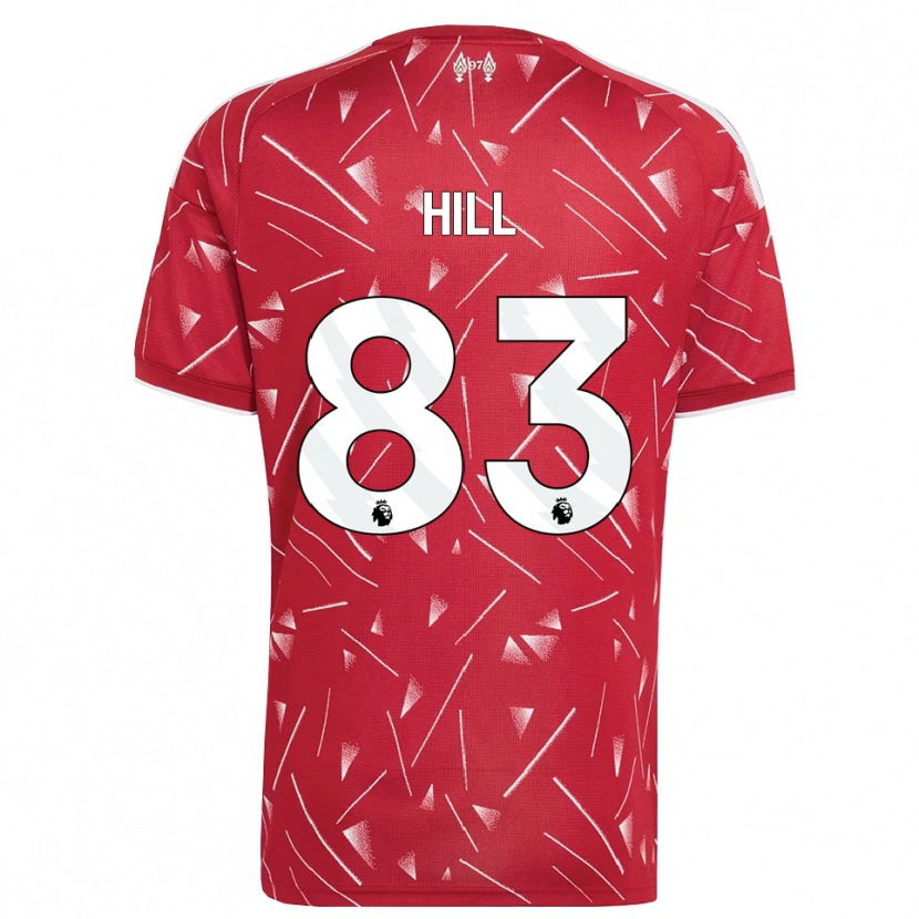 Danxen Mujer Camiseta Thomas Hill #83 Blanco Rojo 1ª Equipación 2026/27 La Camisa México