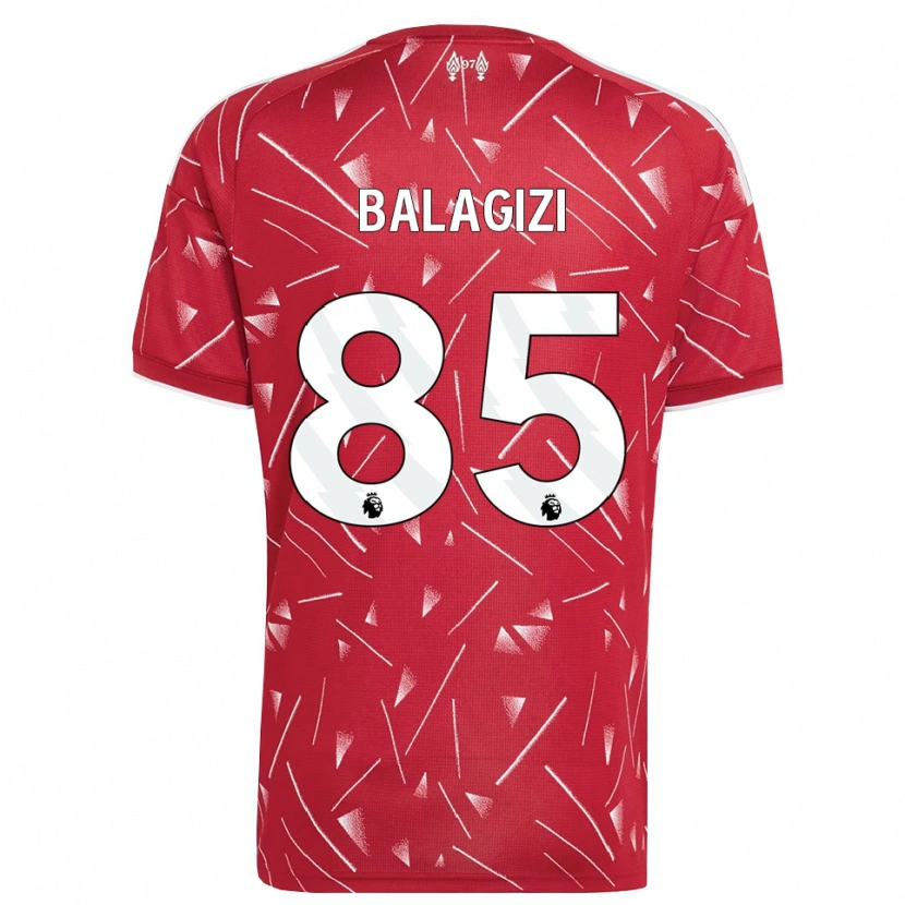 Danxen Mujer Camiseta James Balagizi #85 Blanco Rojo 1ª Equipación 2026/27 La Camisa México
