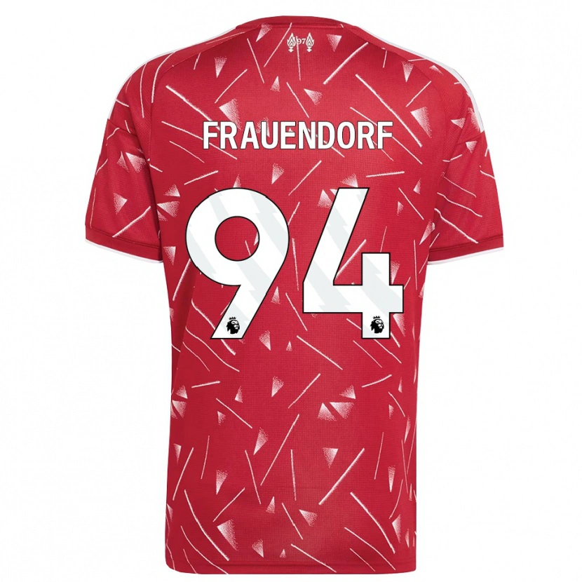 Danxen Mujer Camiseta Melkamu Frauendorf #94 Blanco Rojo 1ª Equipación 2026/27 La Camisa México