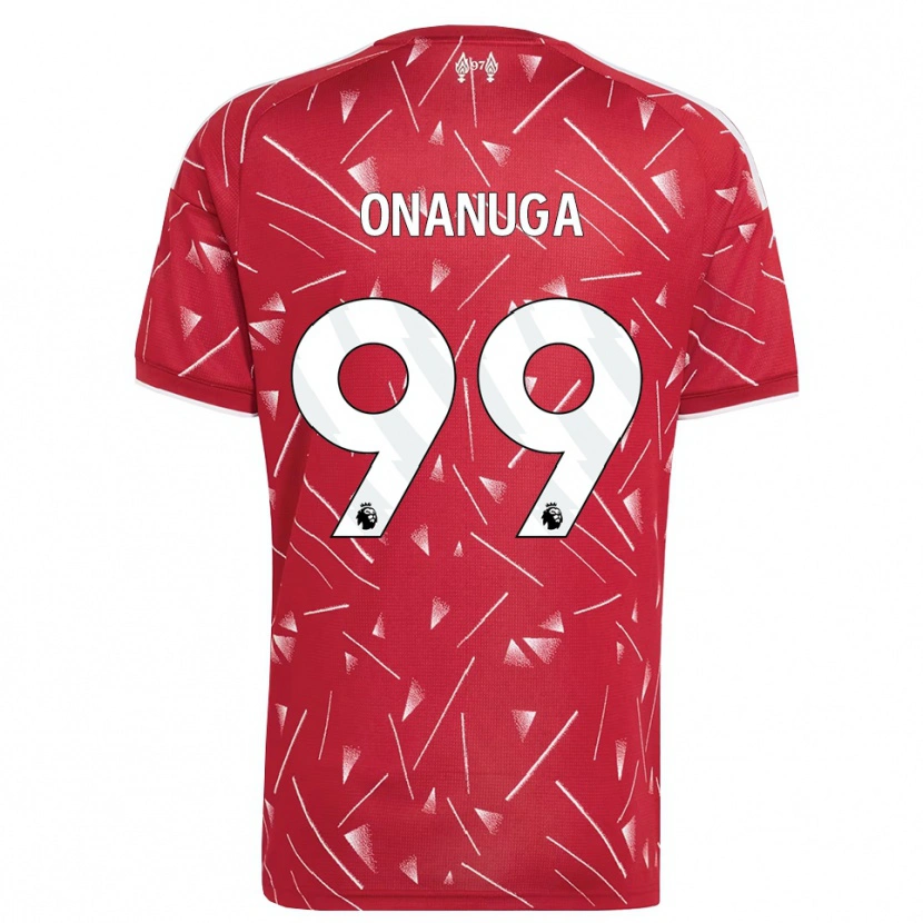 Danxen Mujer Camiseta Fola Onanuga #99 Blanco Rojo 1ª Equipación 2026/27 La Camisa México