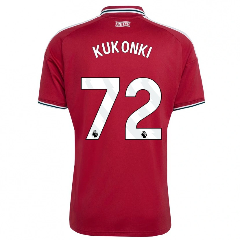 Danxen Mujer Camiseta Godwill Kukonki #72 Rojo Amarillo Blanco 1ª Equipación 2026/27 La Camisa México