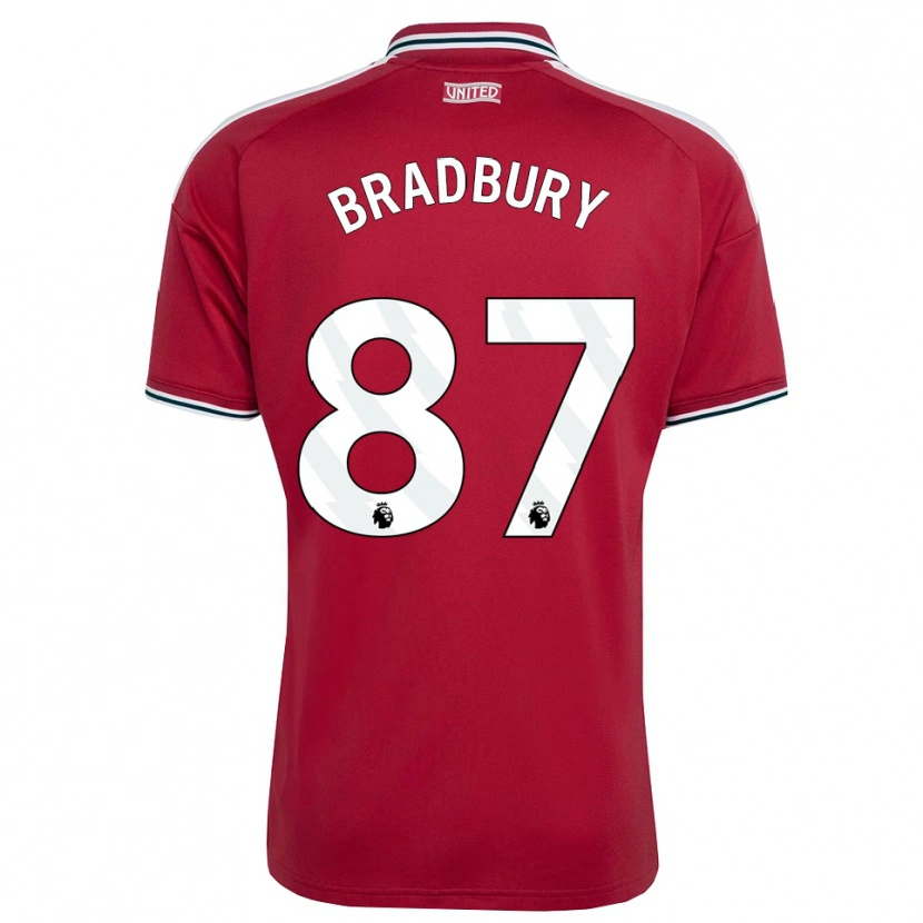 Danxen Mujer Camiseta Louie Bradbury #87 Rojo Amarillo Blanco 1ª Equipación 2026/27 La Camisa México