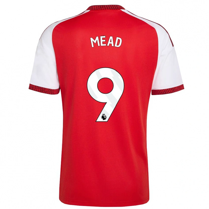 Danxen Mujer Camiseta Beth Mead #9 Rojo Blanco Negro 1ª Equipación 2026/27 La Camisa México