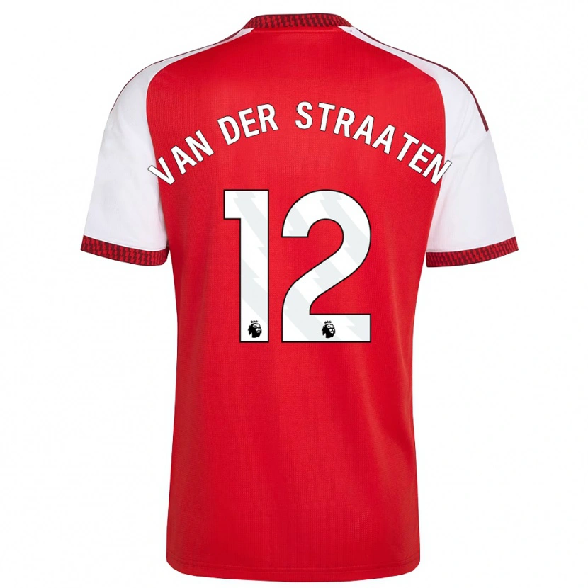 Danxen Mujer Camiseta Zachary Van Der Straaten #12 Rojo Blanco Negro 1ª Equipación 2026/27 La Camisa México