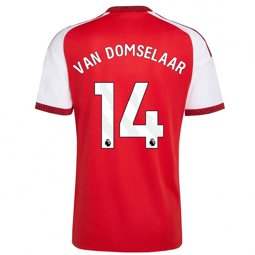 Danxen Mujer Camiseta Daphne Van Domselaar #14 Rojo Blanco Negro 1ª Equipación 2026/27 La Camisa México