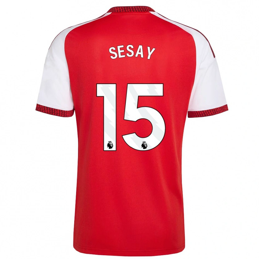 Danxen Mujer Camiseta Joshua Sesay #15 Rojo Blanco Negro 1ª Equipación 2026/27 La Camisa México