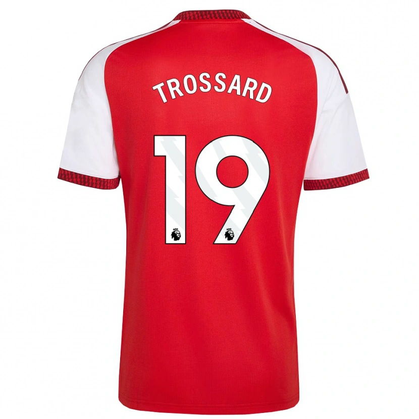 Danxen Mujer Camiseta Leandro Trossard #19 Rojo Blanco Negro 1ª Equipación 2026/27 La Camisa México