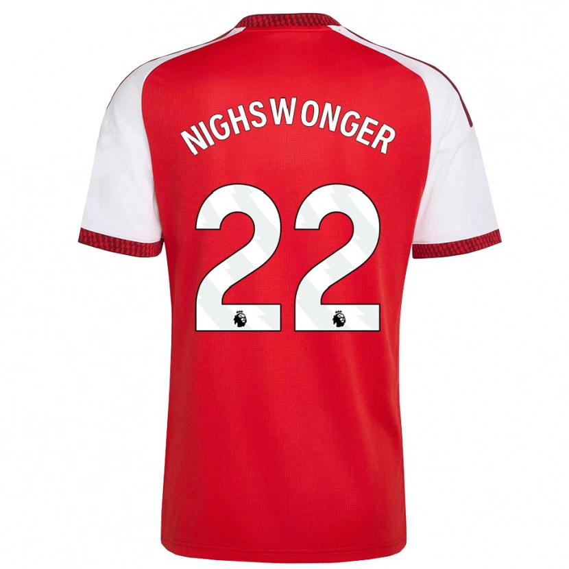 Danxen Mujer Camiseta Jenna Nighswonger #22 Rojo Blanco Negro 1ª Equipación 2026/27 La Camisa México