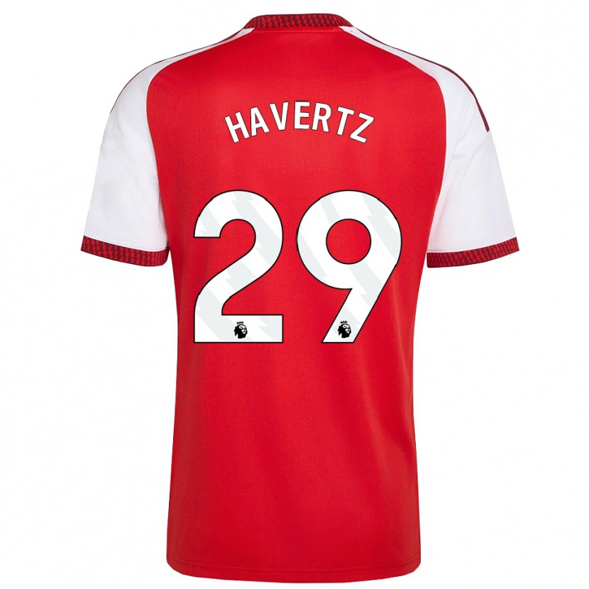 Danxen Mujer Camiseta Kai Havertz #29 Rojo Blanco Negro 1ª Equipación 2026/27 La Camisa México