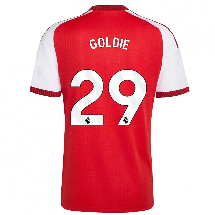 Danxen Mujer Camiseta Teyah Goldie #29 Rojo Blanco Negro 1ª Equipación 2026/27 La Camisa México