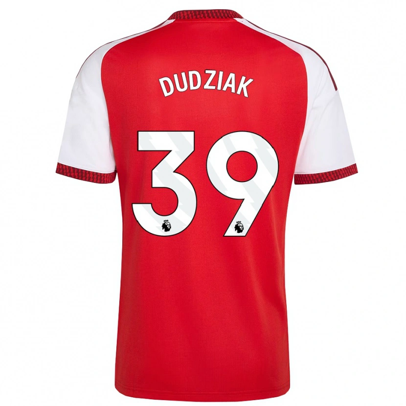 Danxen Mujer Camiseta Harrison Dudziak #39 Rojo Blanco Negro 1ª Equipación 2026/27 La Camisa México
