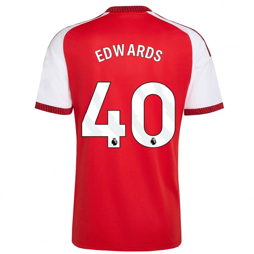 Danxen Mujer Camiseta Khayon Edwards #40 Rojo Blanco Negro 1ª Equipación 2026/27 La Camisa México
