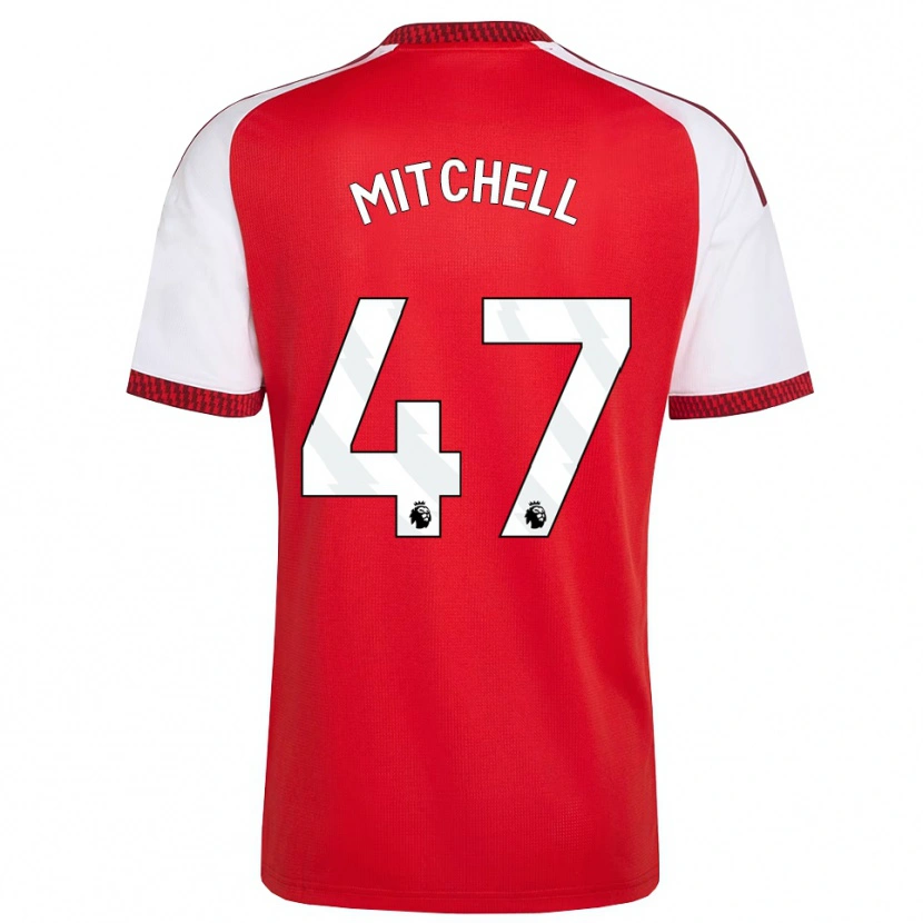 Danxen Mujer Camiseta Remy Mitchell #47 Rojo Blanco Negro 1ª Equipación 2026/27 La Camisa México