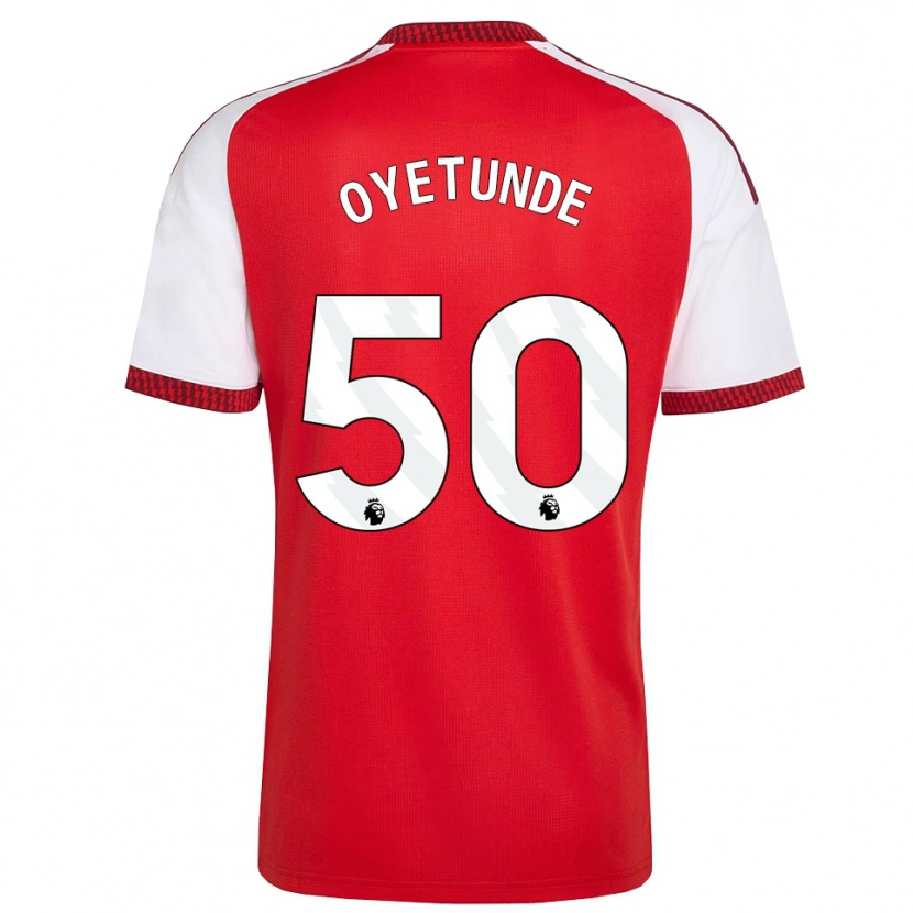 Danxen Mujer Camiseta Daniel Oyetunde #50 Rojo Blanco Negro 1ª Equipación 2026/27 La Camisa México