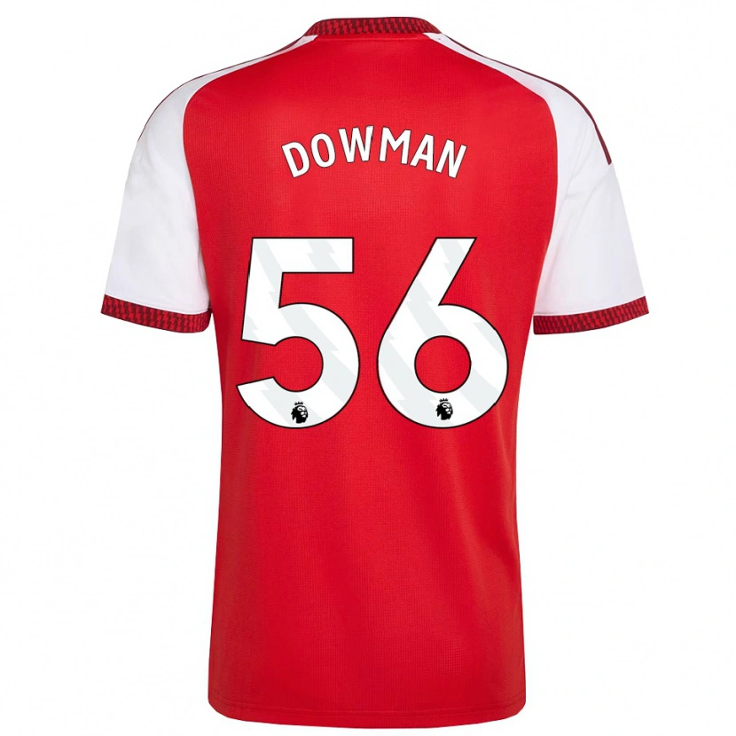 Danxen Mujer Camiseta Max Dowman #56 Rojo Blanco Negro 1ª Equipación 2026/27 La Camisa México