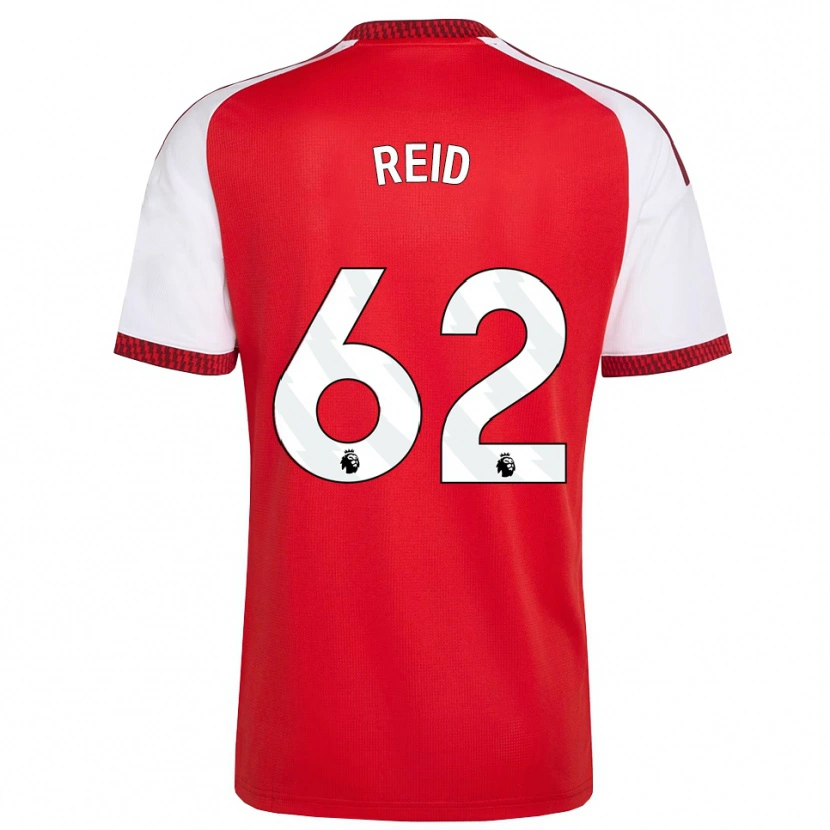 Danxen Mujer Camiseta Katie Reid #62 Rojo Blanco Negro 1ª Equipación 2026/27 La Camisa México